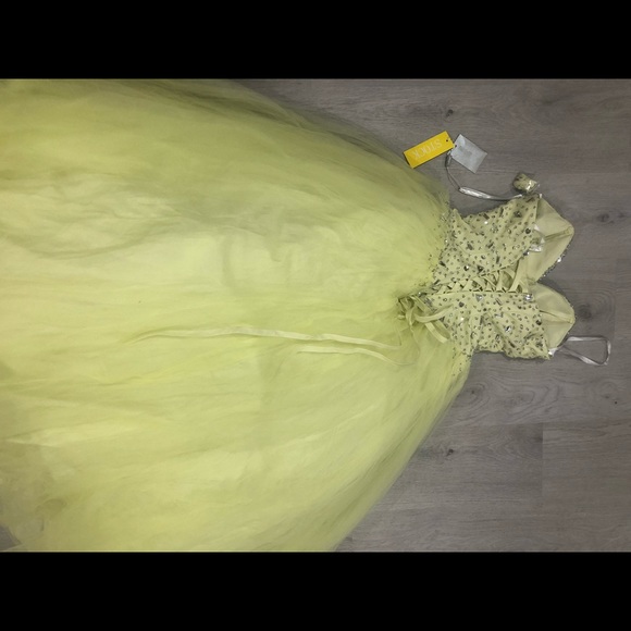 Pale yellow Prom/Formal princess dress - Picture 11 of 11